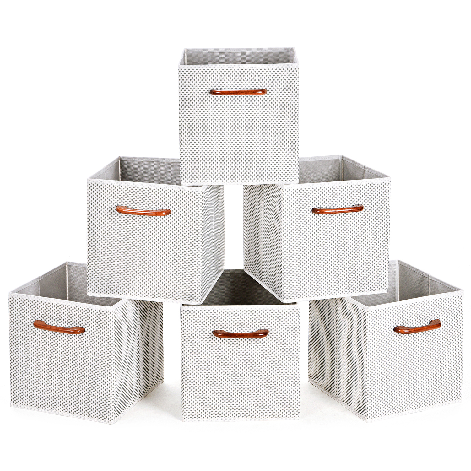 Collapsible Storage Cubes Maidmax Set Of 6 Foldable Fabric Storage pertaining to proportions 1500 X 1500