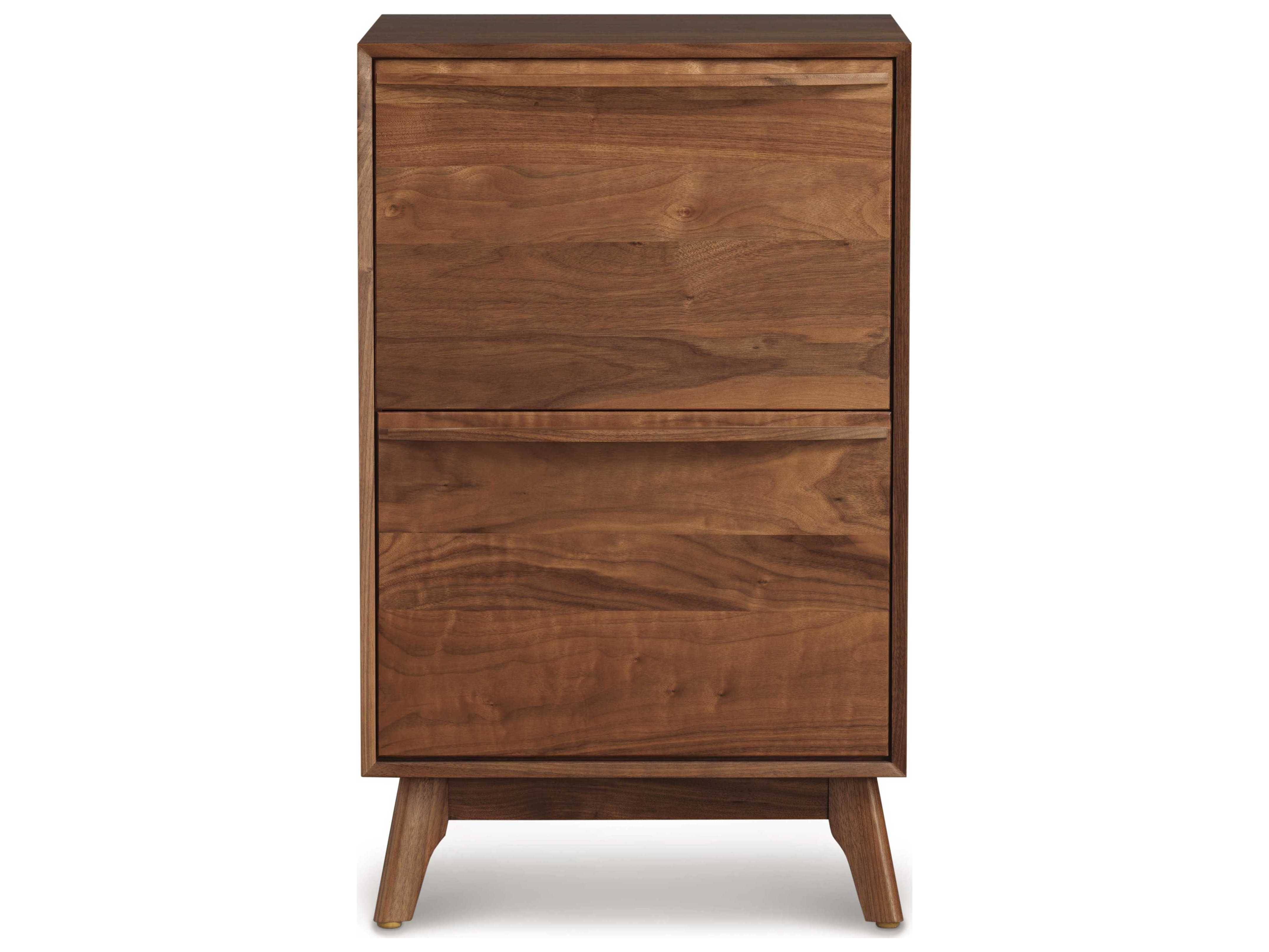 Copeland Furniture Catalina Natural Walnut Narrow File Cabinet in measurements 4306 X 3230