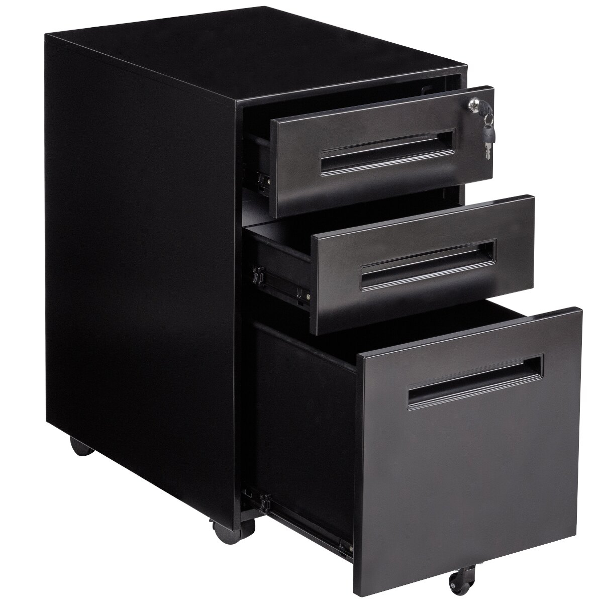 Costway Rolling A4 File Cabinet Sliding Drawer Metaloffice pertaining to sizing 1200 X 1200