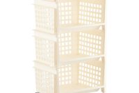 Cream 3 Tier Plastic Storage Bin With Wheels Items Storage Bins inside dimensions 1200 X 1200