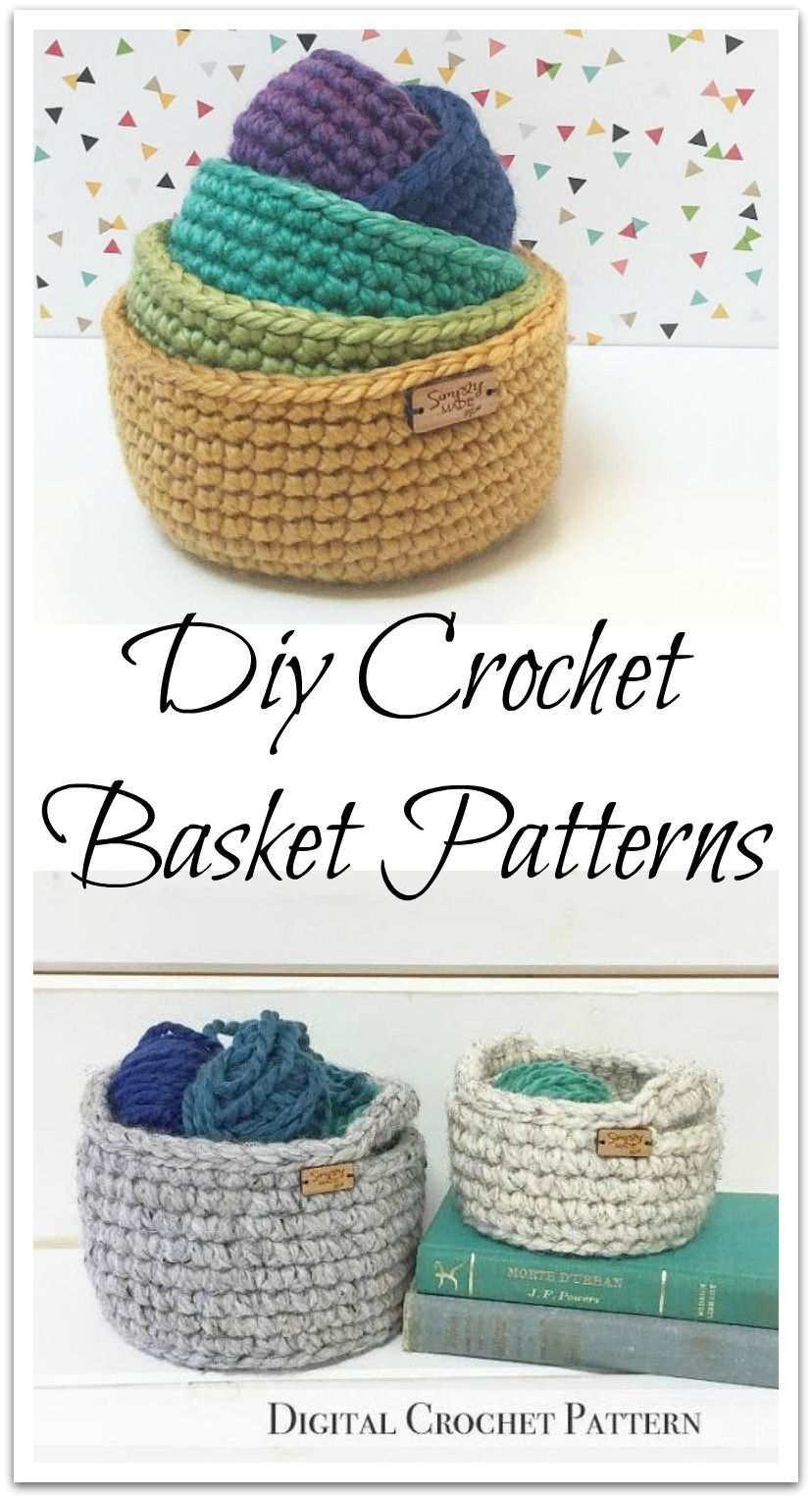 Crochet Pattern Crochet Basket Pattern Crochet Storage Basket regarding dimensions 828 X 1528