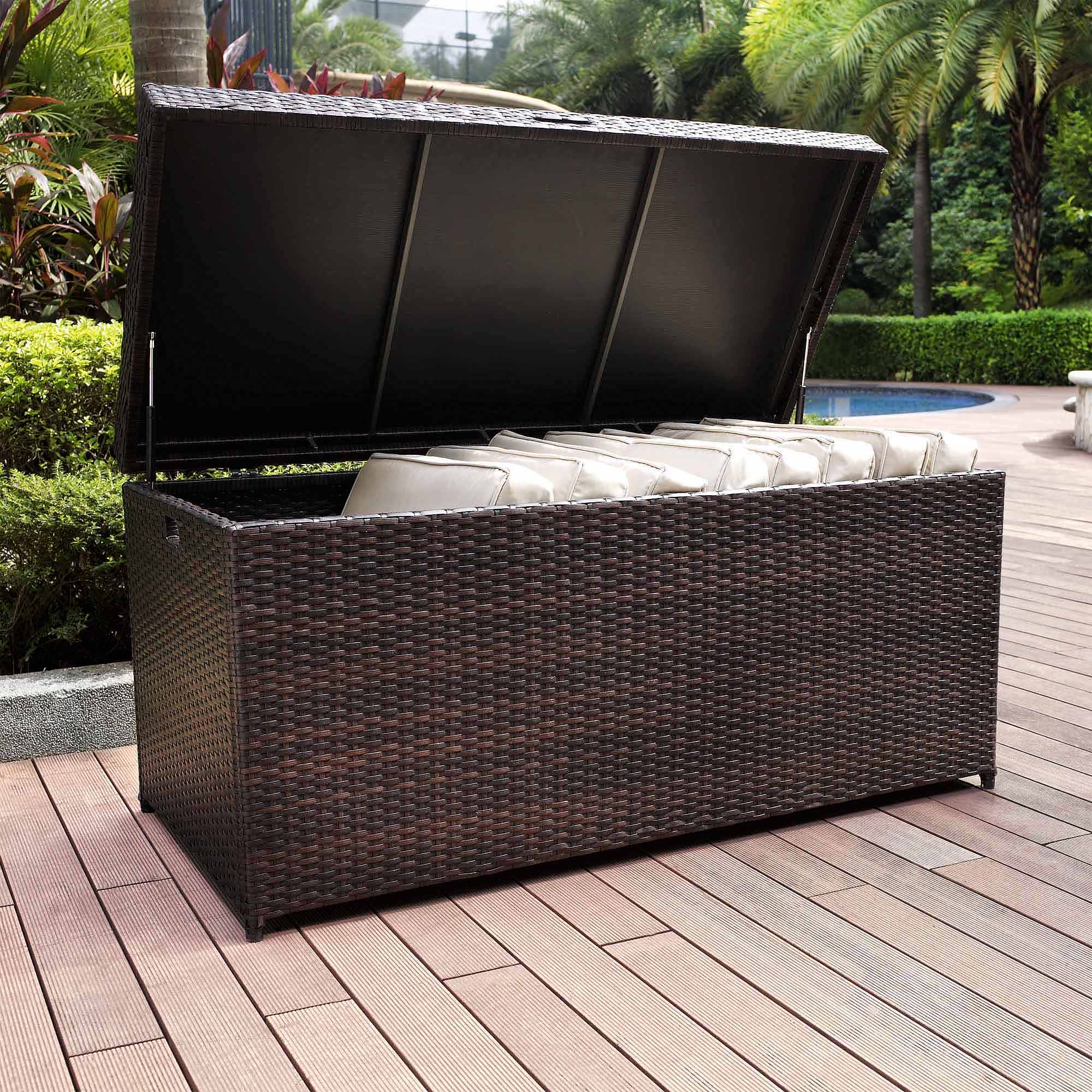 Crosley Furniture Palm Harbor Outdoor Wicker Storage Bin Walmart with sizing 2000 X 2000