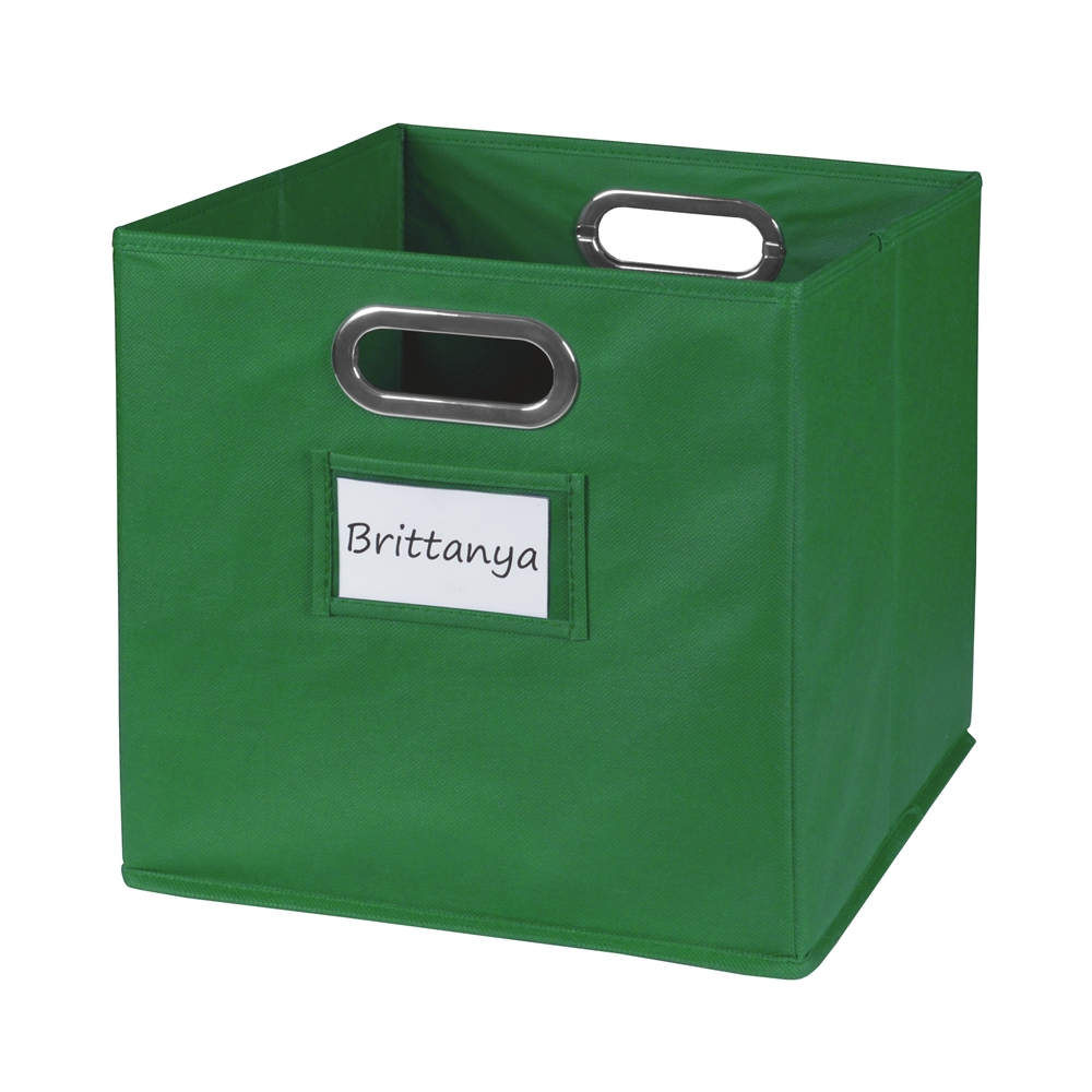 Cubo Foldable Fabric Storage Bin Green throughout size 1000 X 1000