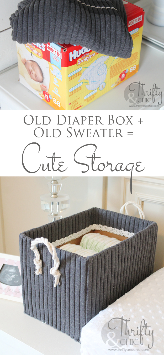 Cute Storage Boxes From Old Boxes And Sweaters Diy Diy Storage in dimensions 625 X 1346