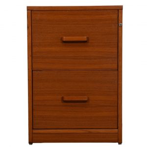 Danish Teak 2 Drawer Locking File Cabinet From Modern Mobler Of with size 1080 X 1080