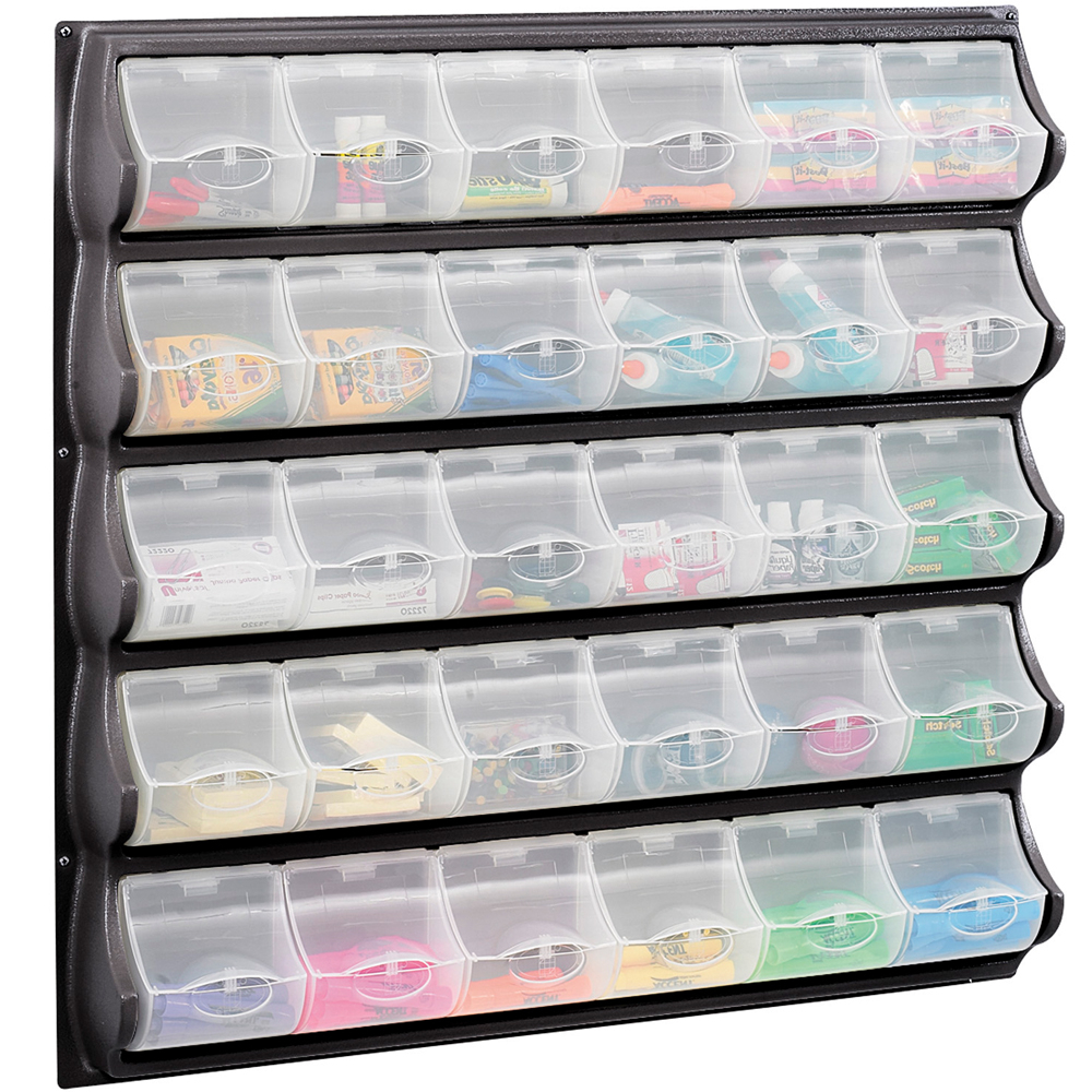 Decor Clear Plastic Wall Storage Bin Organizer For Captivating Home with proportions 1000 X 1000