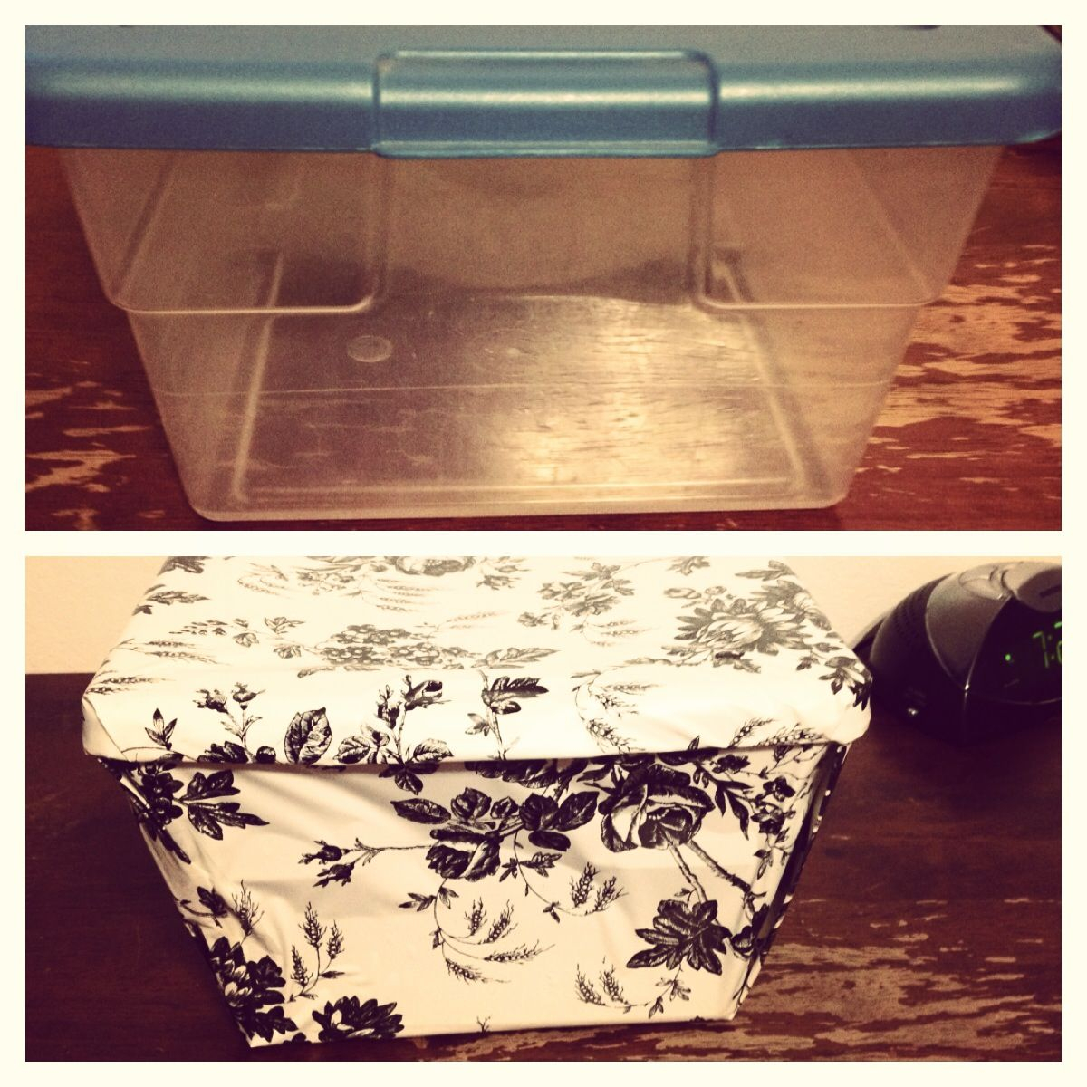 Decorate Plastic Bin With Self Adhesive Shelf Paper I Found Mine At for dimensions 1200 X 1200