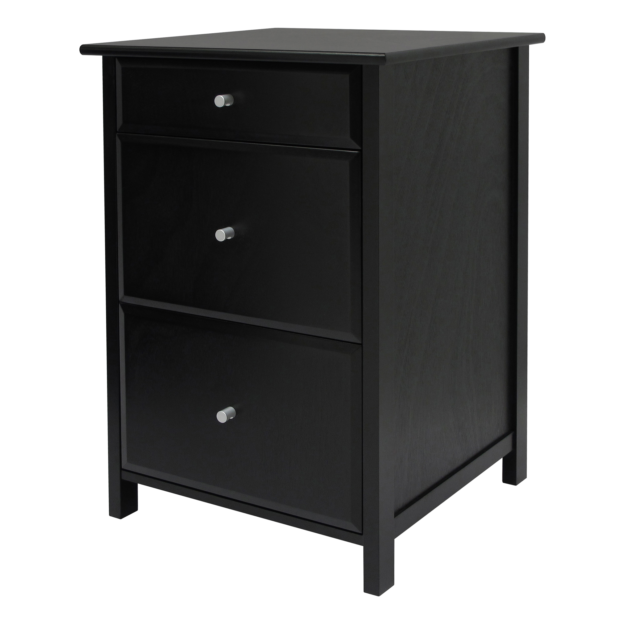 Delta 3 Drawer Vertical Wood Filecabinet Black Walmart regarding measurements 2000 X 2000