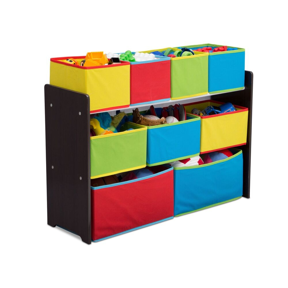 Delta Children Deluxe Multi Colored Bins Toy Organizer Storage Dark with regard to measurements 1000 X 1000