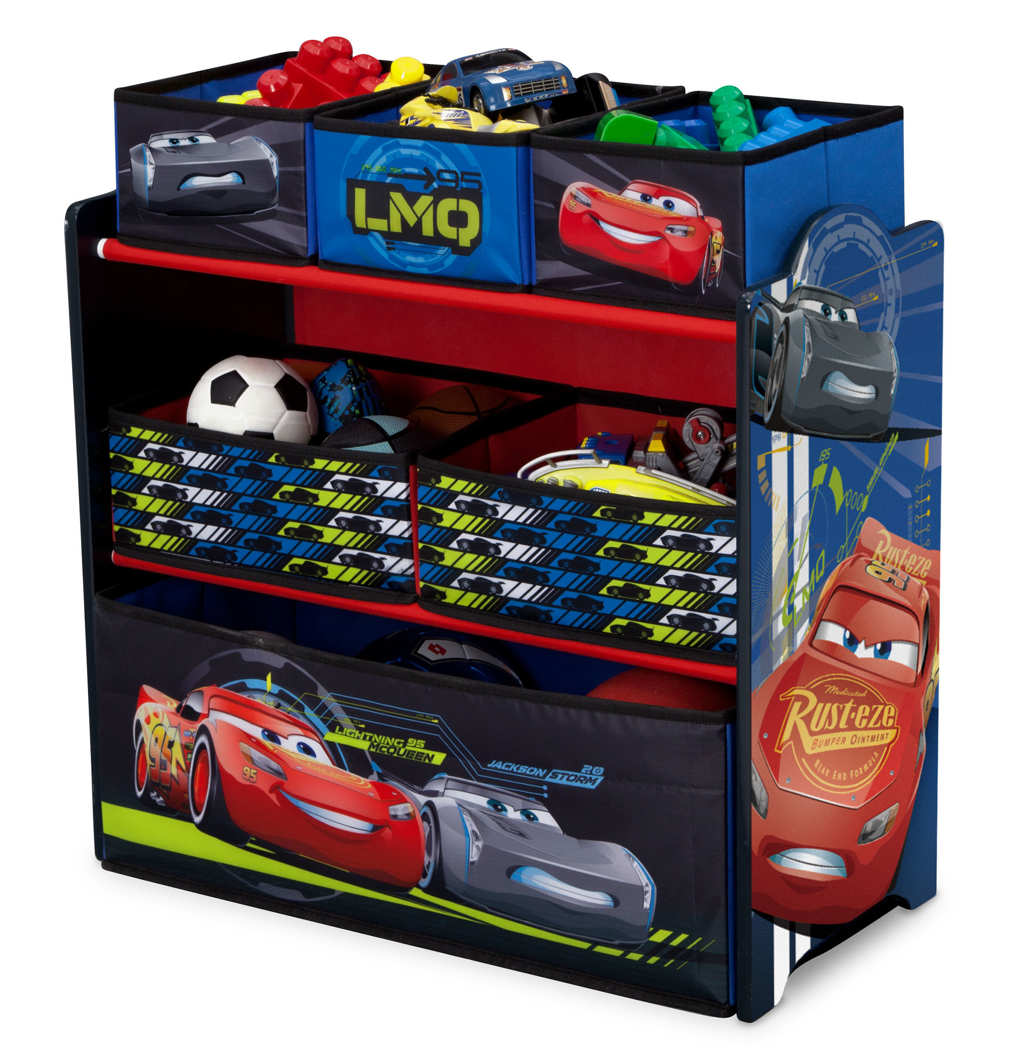 Delta Children Disneypixar Cars Multi Bin Toy Organizer Reviews with regard to proportions 2046 X 2143