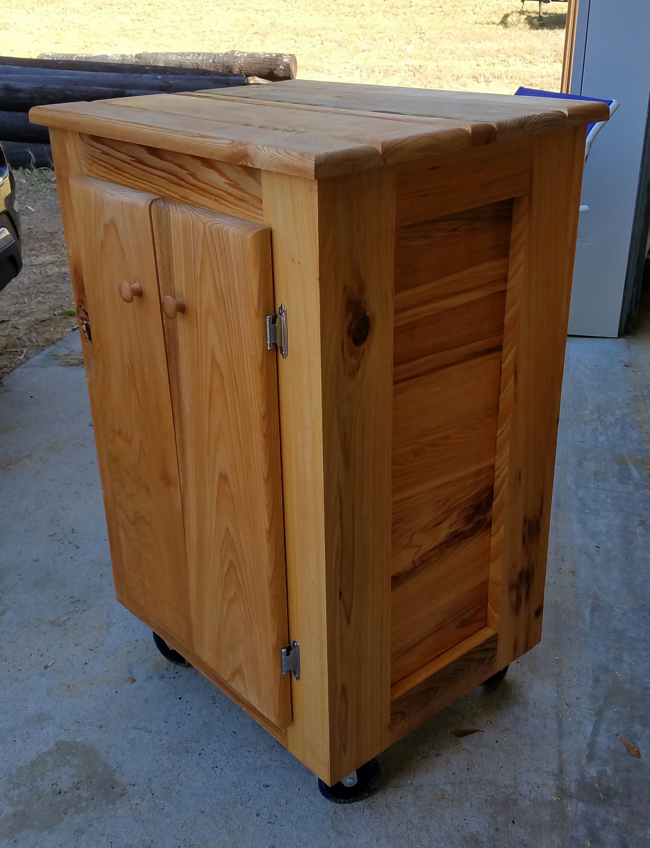 Deluxe Charcoal Bin Storage Cabinet Wood Dana in proportions 2171 X 2834