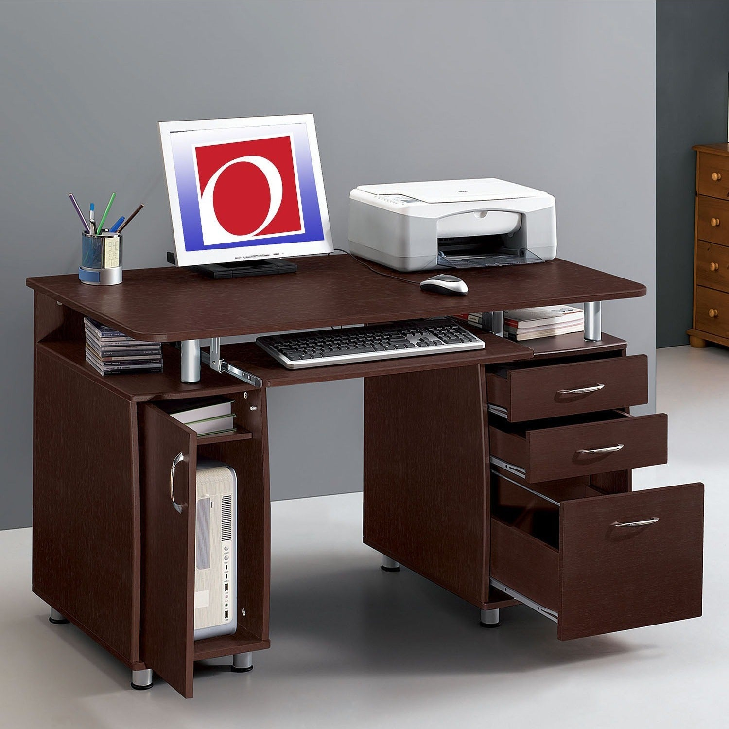 Desktop Computer Desk Workstation Lap Ergonomic Student Home Office for sizing 1500 X 1500