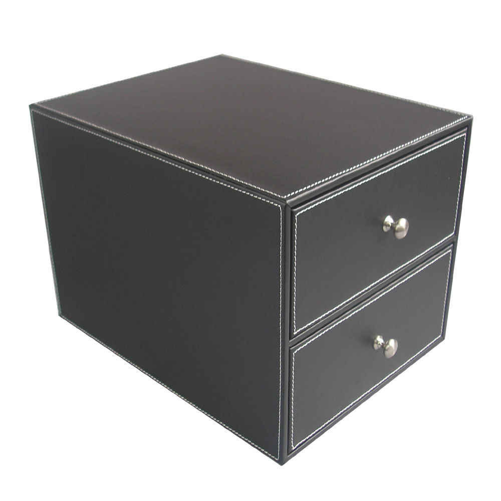 Detail Feedback Questions About File Box 2 Drawer 2 Layer Pu Leather within sizing 1000 X 1000