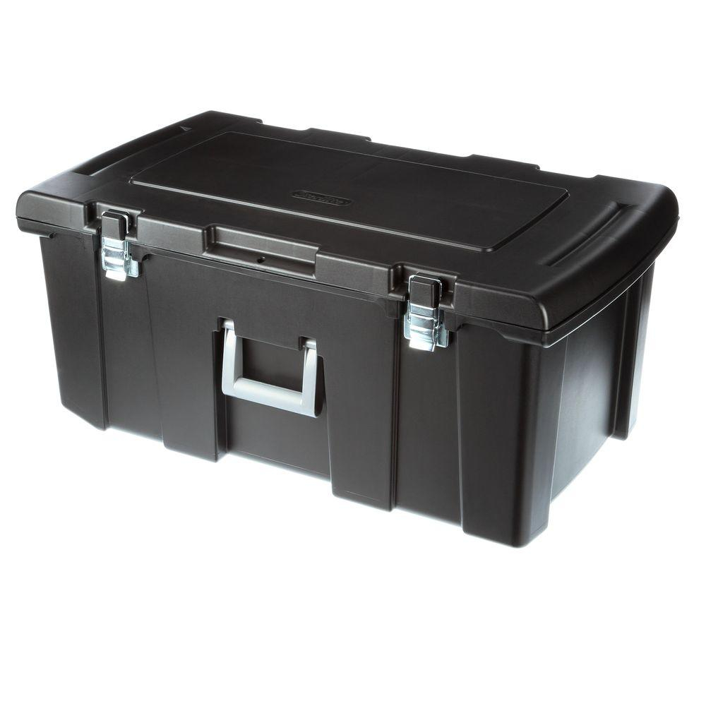 Details About Large 92 Qt Footlocker Storage Box Wheels Durable Chest Dorm Camping Trunk with regard to dimensions 1000 X 1000