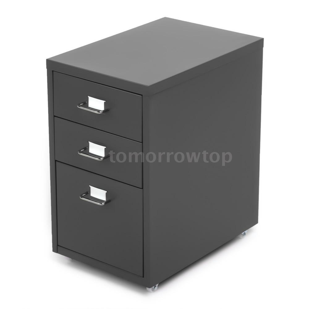 Details About Top Metal File Cabinet Mobile Storage Filing Cabinet W 3 Drawers 4 Casters B6m1 intended for size 1000 X 1000