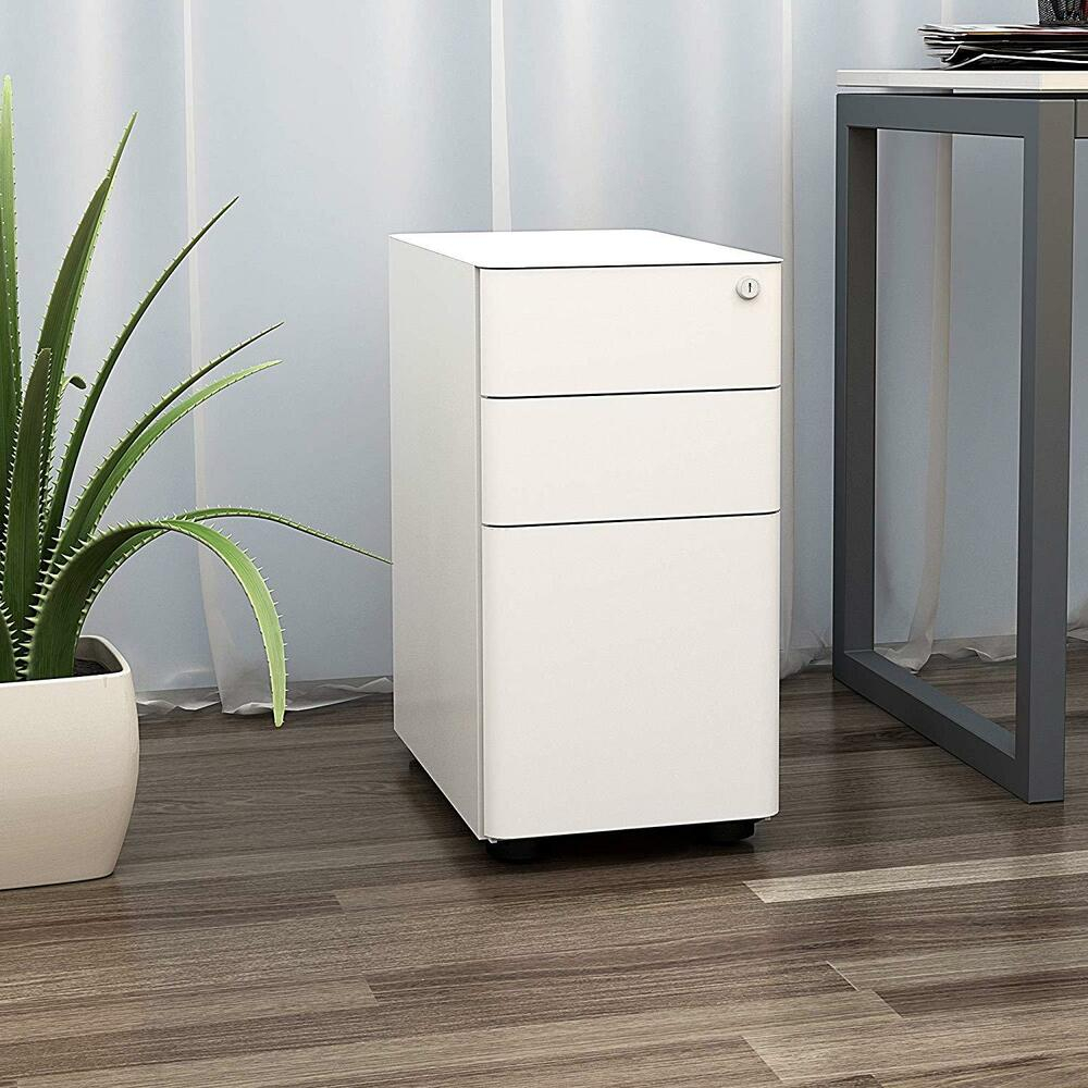 Devaise Mini File Cabinet With Locks 3 Drawers Mobile Pedestal pertaining to dimensions 1000 X 1000