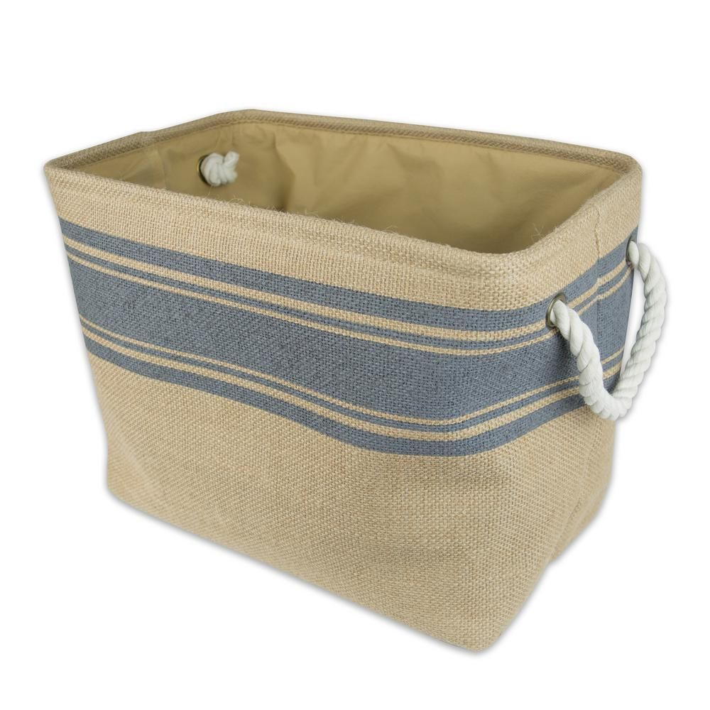 Dii Rectangle Burlap Bordered Decorative Bin Gray In 2019 with measurements 1000 X 1000