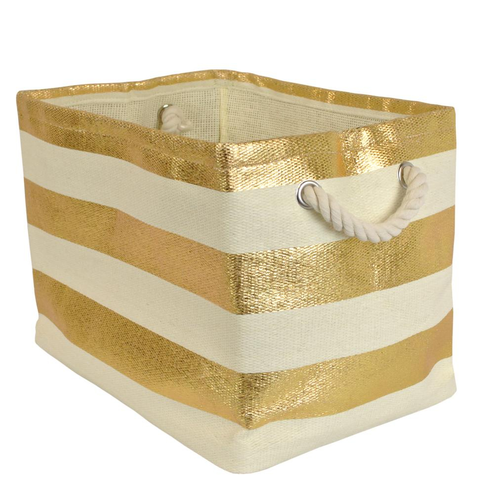 Dii Rectangle Woven Paper Stripe Decorative Bin Camz35704 The Home for size 1000 X 1000
