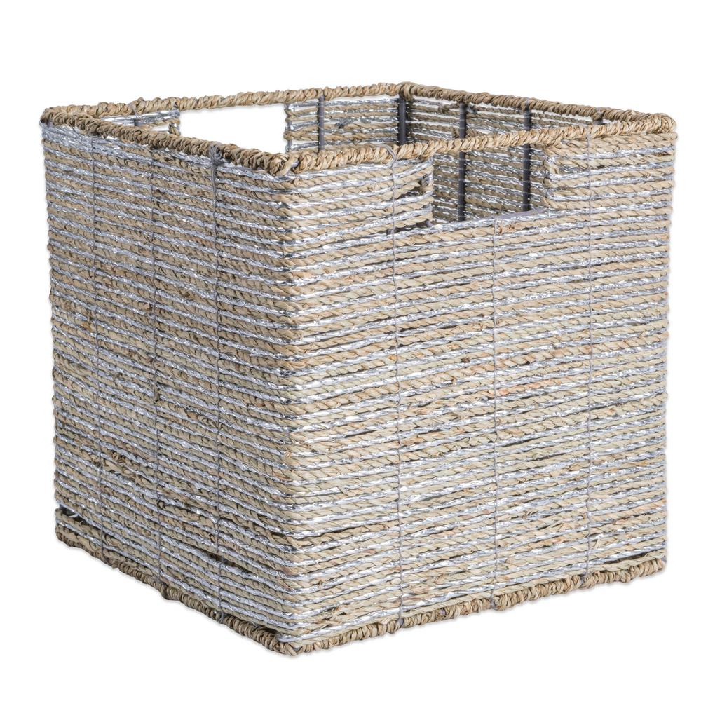 Dii Square Woven Seagrass Decorative Bin Camz37606 Products inside proportions 1000 X 1000