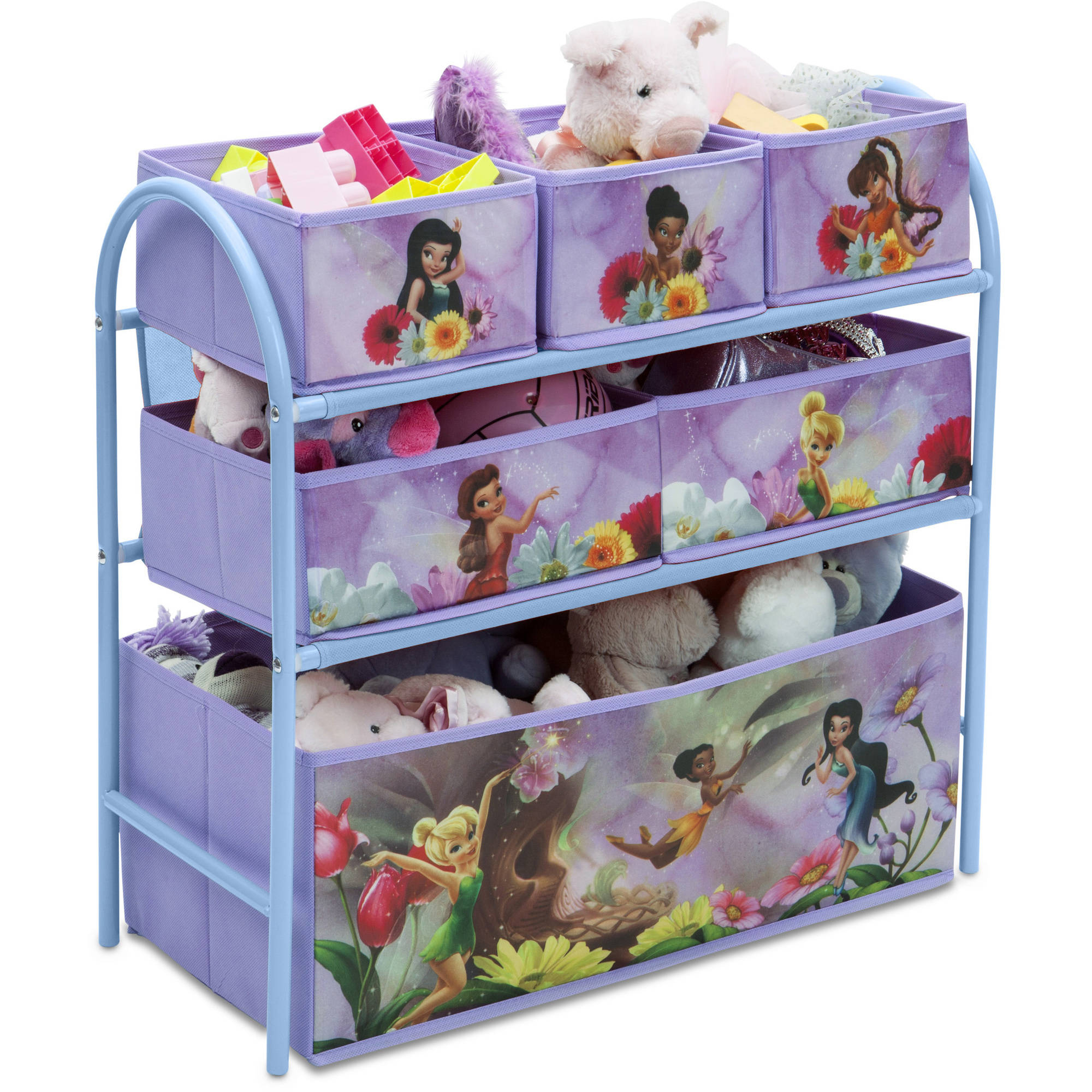 Disney Fairies Tinkerbell Multi Bin Toy Box Organizer Retailadvisor for proportions 2000 X 2000