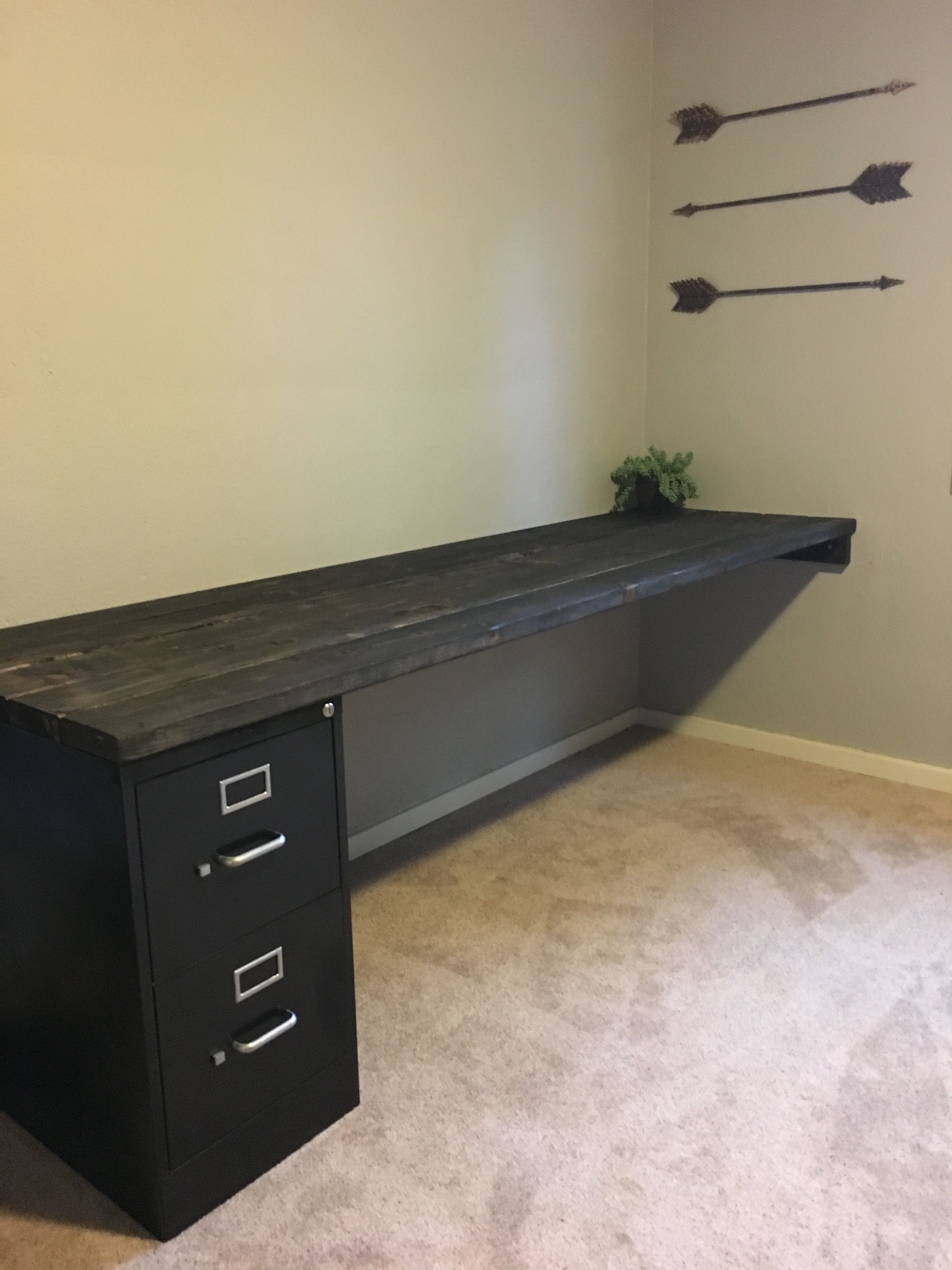 Diy Desk And File Cabinet Dyis In 2019 Home Office Cabinets pertaining to sizing 3024 X 4032