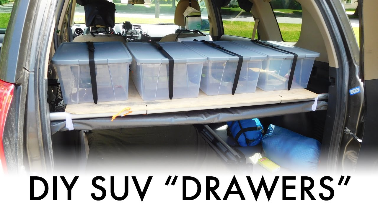 Diy Drawers For An Suv Suv Campingvandwelling Gear Storage with regard to dimensions 1280 X 720