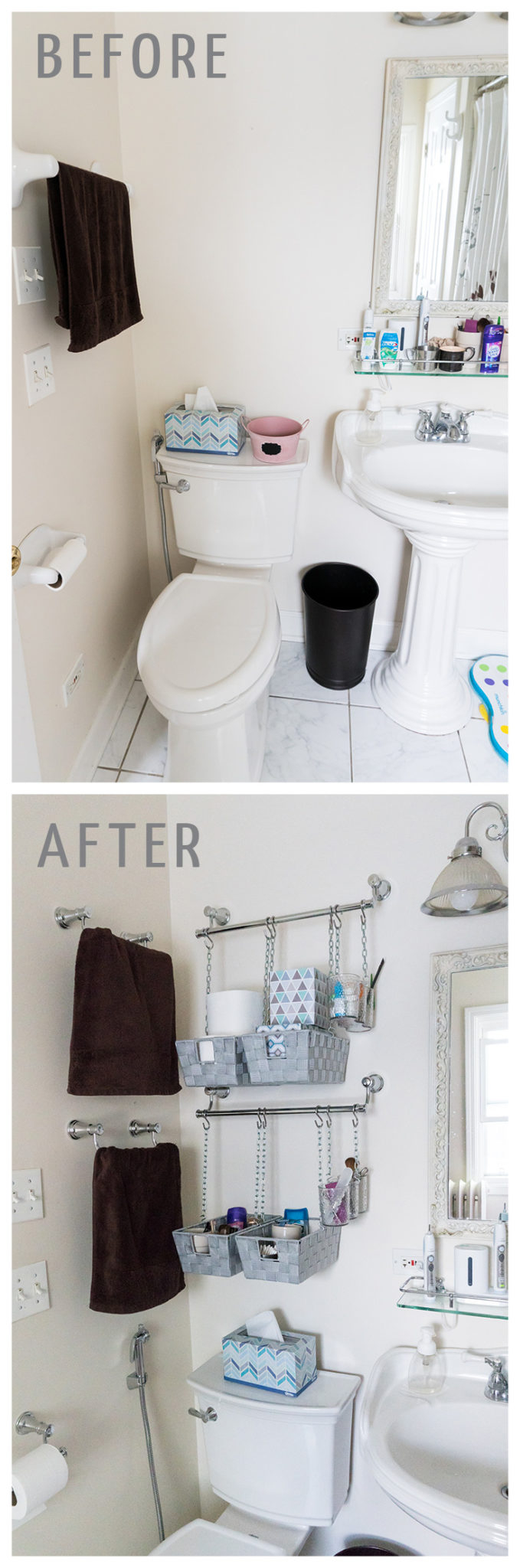 Diy Hanging Storage Bins For Over The Toilet Storage for size 679 X 2048