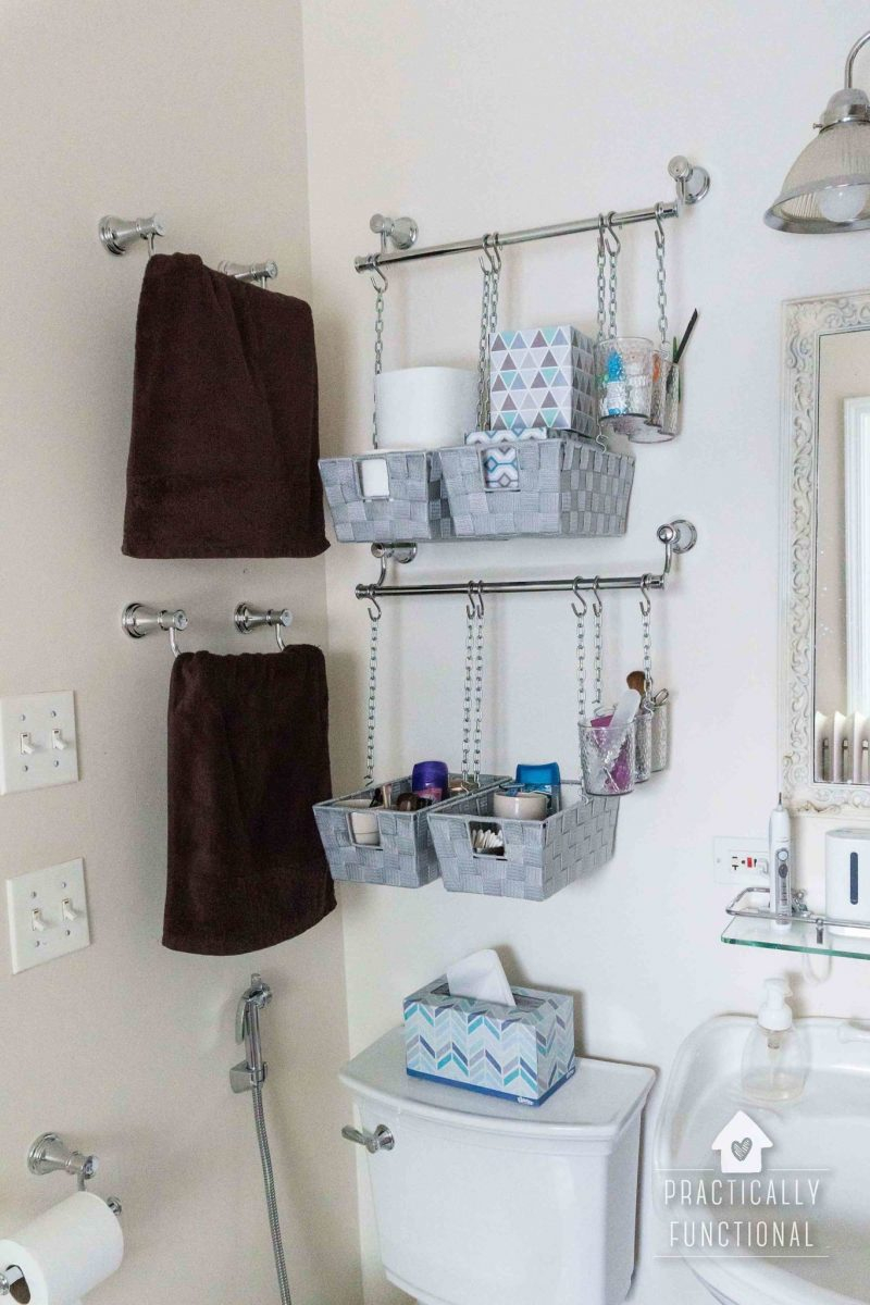 Diy Hanging Storage Bins For Over The Toilet Storage within sizing 800 X 1200