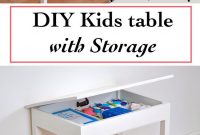 Diy Kids Table With Storage Bloggers Best Diy Crafts And Recipes in measurements 706 X 1123