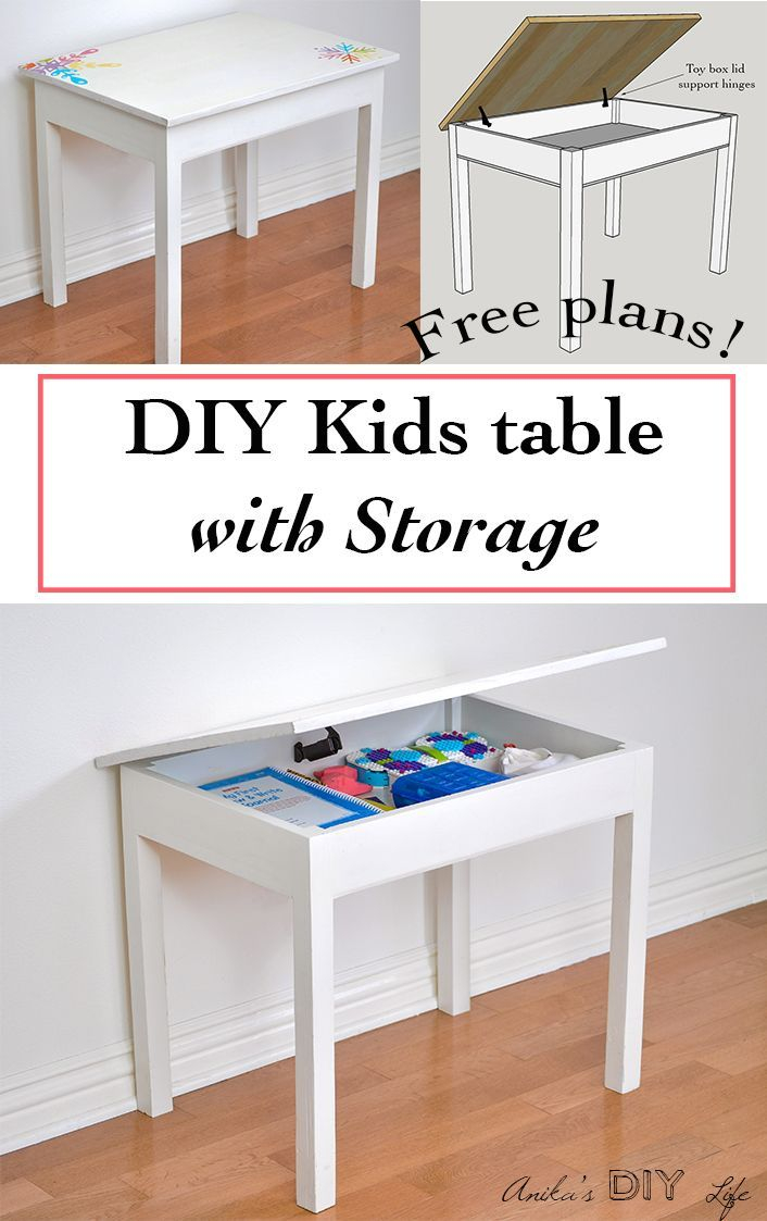 Diy Kids Table With Storage Bloggers Best Diy Crafts And Recipes in measurements 706 X 1123