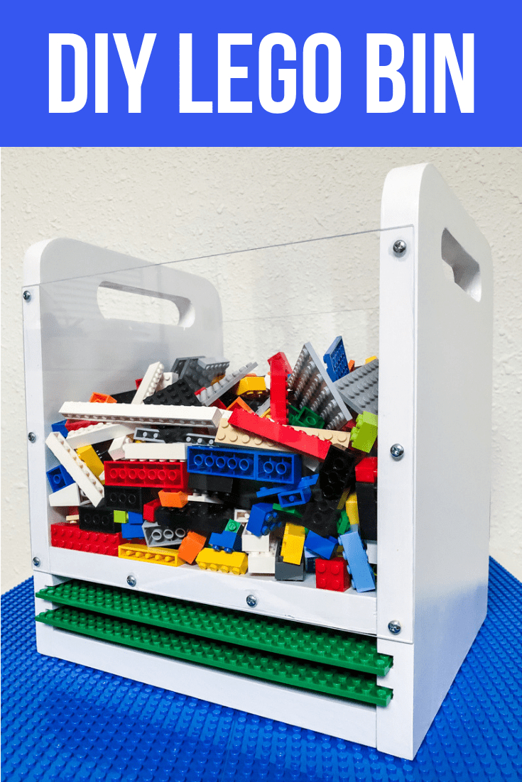 Diy Lego Bin With Baseplate Storage The Handymans Daughter regarding proportions 735 X 1102