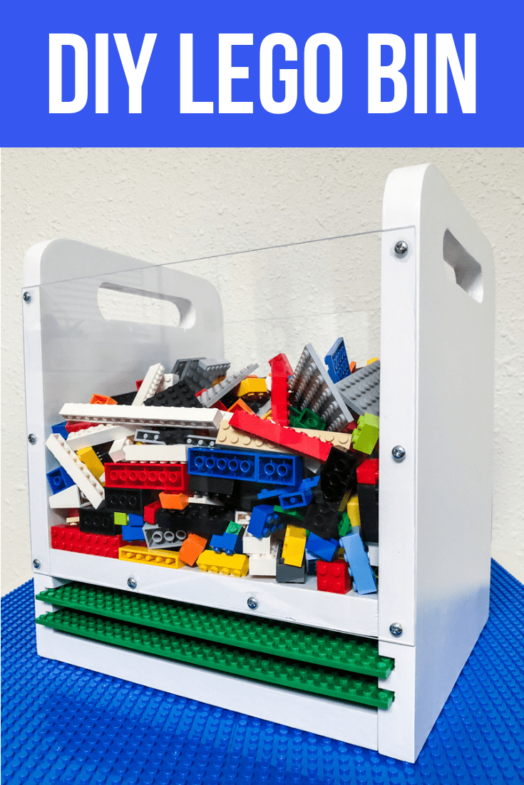 Diy Lego Bin With Baseplate Storage The Handymans Daughter with proportions 735 X 1102