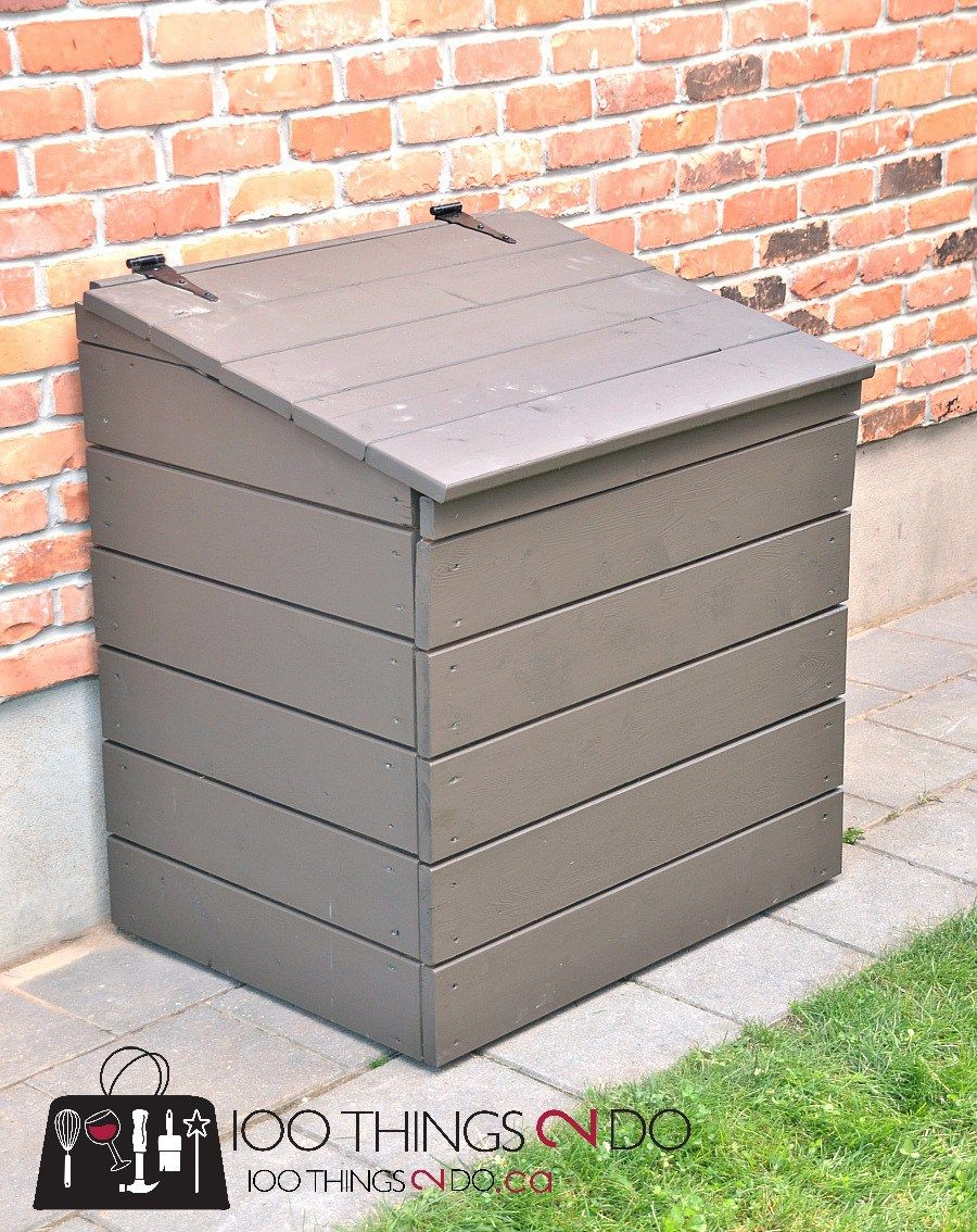 Diy Outdoor Garbage Bin Building Furniture Garbage Can Storage pertaining to measurements 900 X 1134