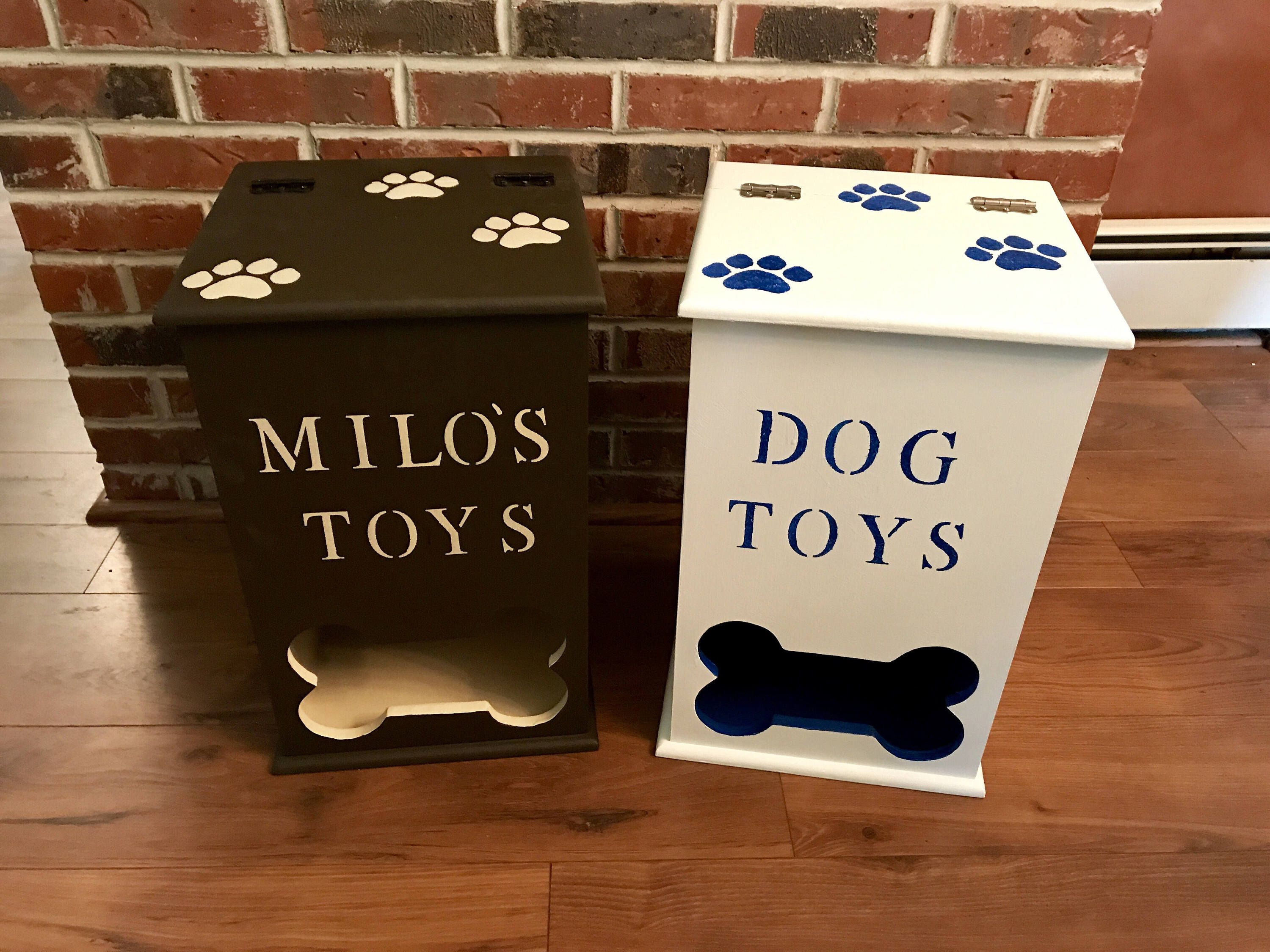 Dog Toy Box Dog Toy Bin Dog Toy Storage Pet Toy Storage Rustic within sizing 3000 X 2250