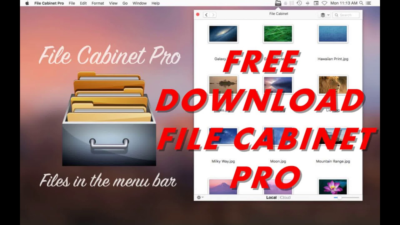 Download File Cabinet Pro 55 Free For Mac File Manager For Menu intended for measurements 1280 X 720