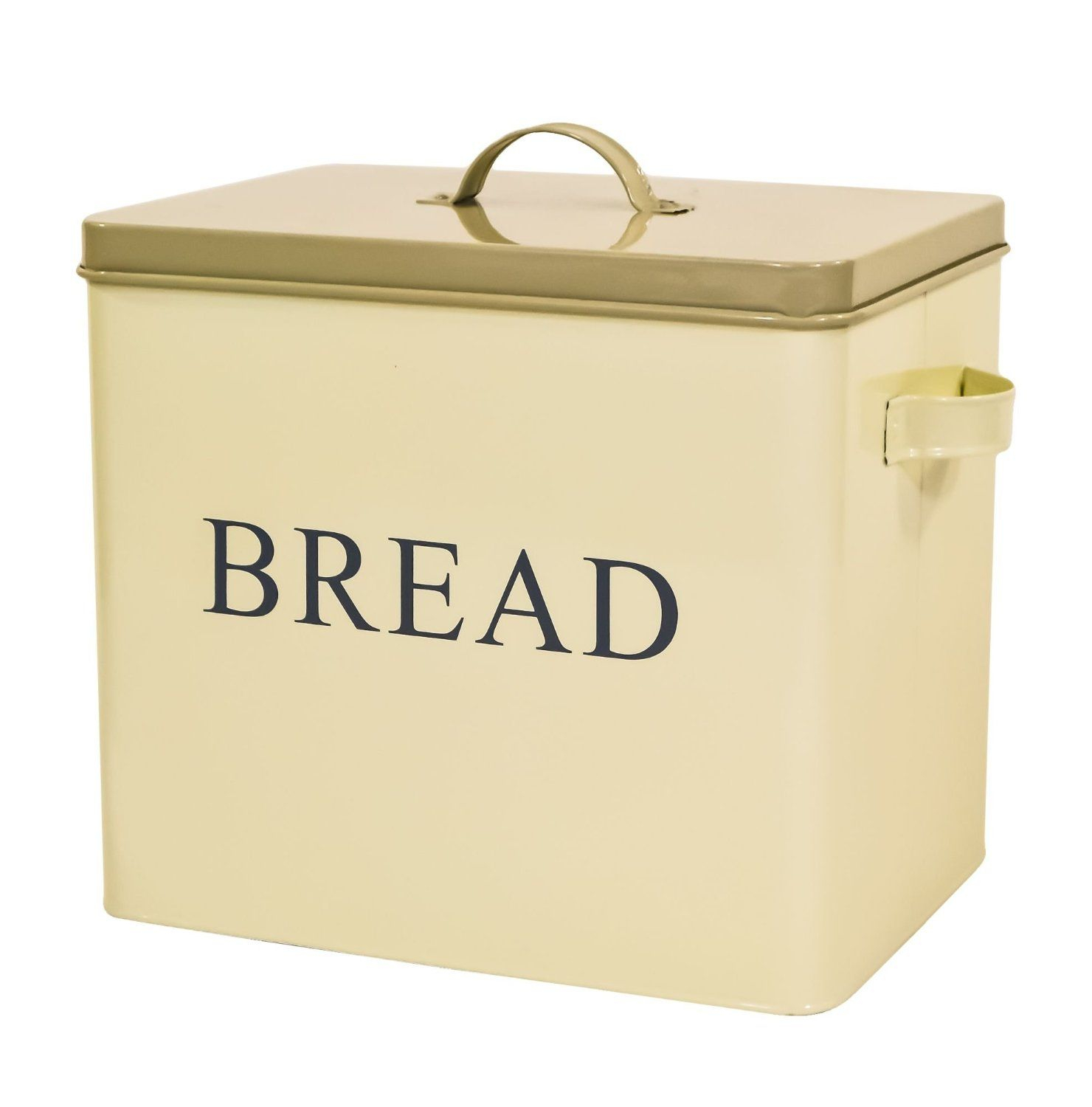 East2eden Large Cream Retro Vintage Enamel Bread Bin Storage Box inside dimensions 1480 X 1500