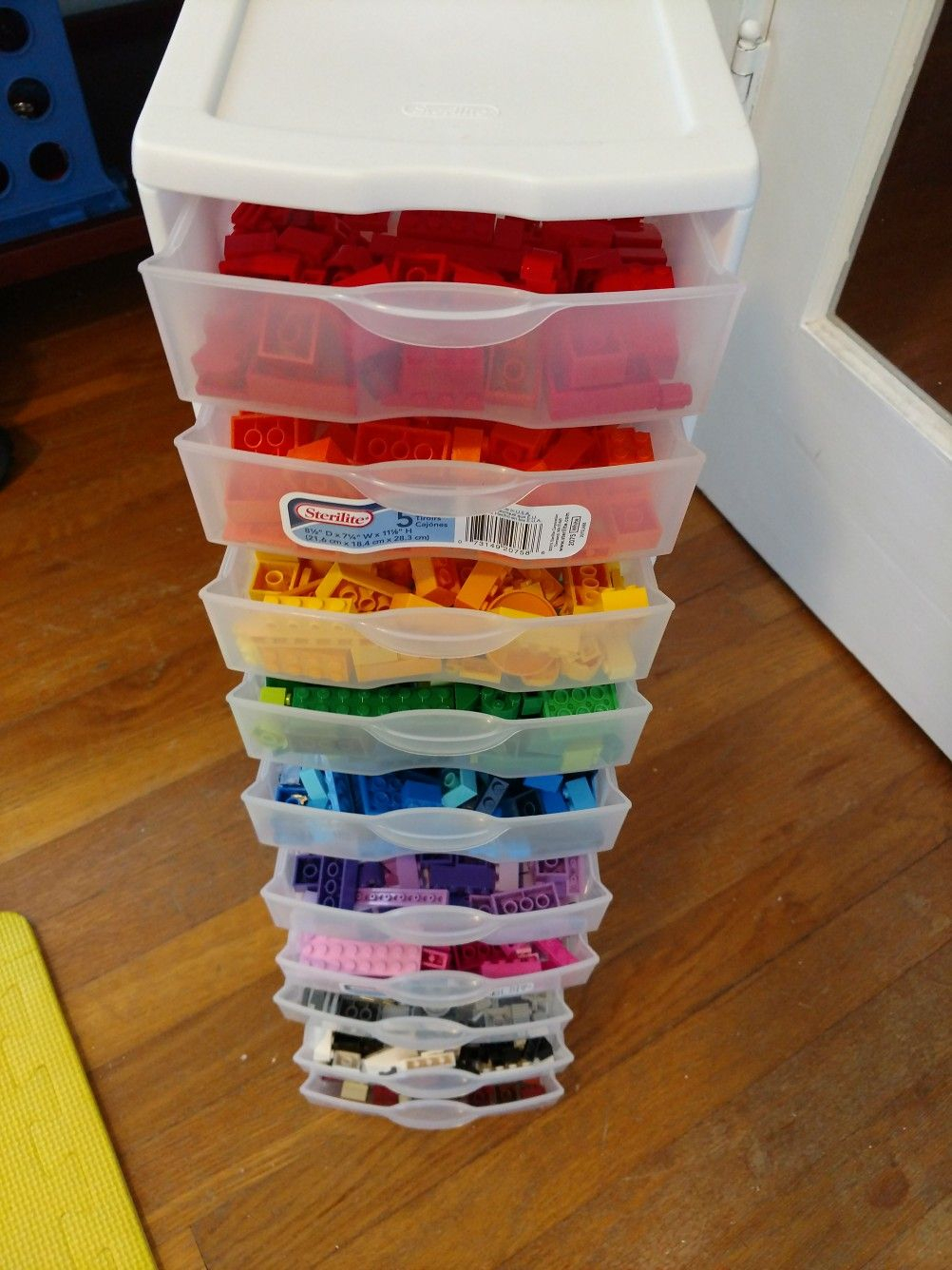 Easy 15 Lego Storage Two Five Drawer Sterilite Storage Containers pertaining to size 1002 X 1336