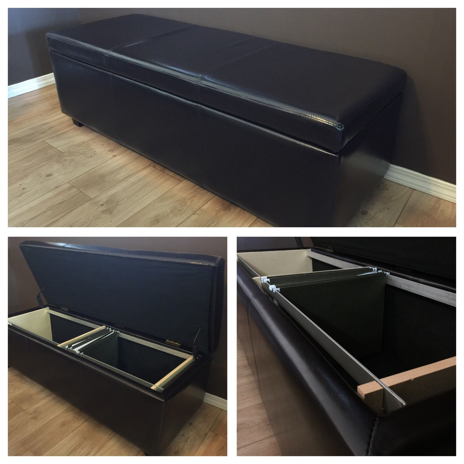 Easy Diy Convert An Ottoman Into A Filing Cabinet Start With An intended for size 1500 X 1500