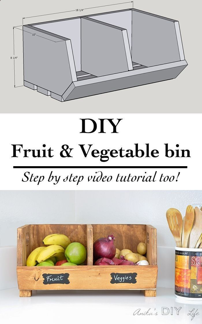 Easy Diy Vegetable Storage Bin With Divider Perfect Beginner regarding measurements 700 X 1125