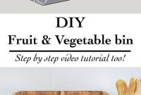 Easy Diy Vegetable Storage Bin With Divider Perfect Beginner with sizing 700 X 1125