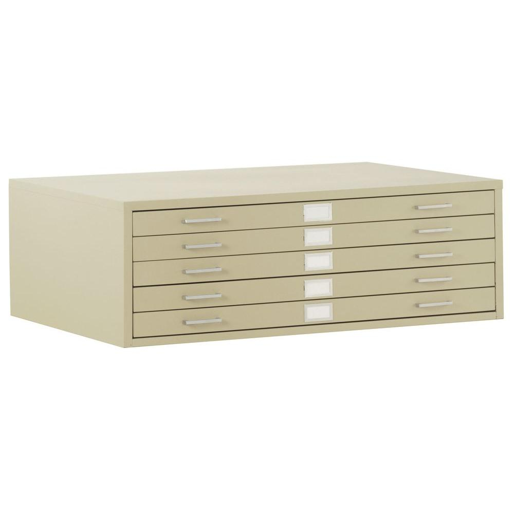 Edsal 1575 In H X 5575 In W X 41 In D 5 Drawer Flat File inside size 1000 X 1000