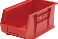 Edsal 34 Gal Stackable Plastic Storage Bin In Red 12 Pack for measurements 1000 X 1000