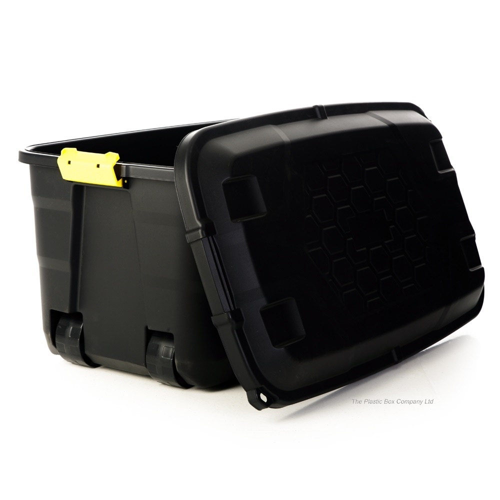 Extra Large Black Plastic Box With Trunk Lid And Wheels with regard to sizing 1000 X 1000