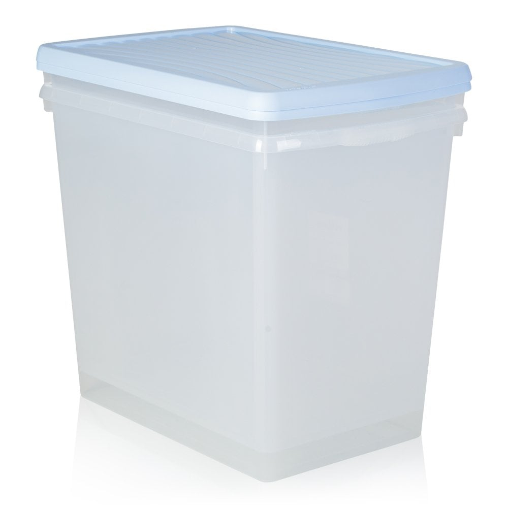 Extra Large Tall Plastic Storage Boxes 90 Litre Capacity Stacking with regard to proportions 1000 X 1000