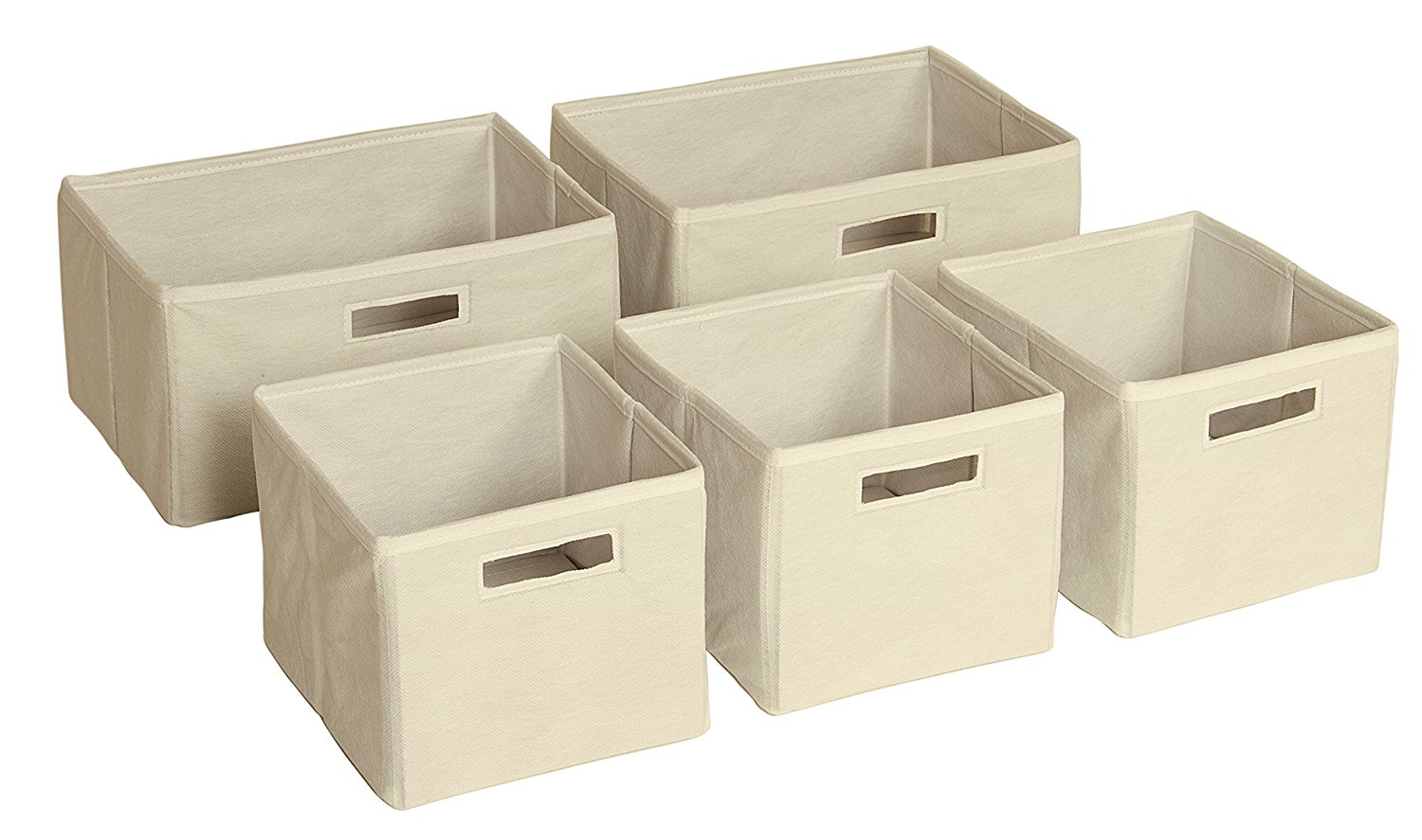 Fabric Bins Set Of 5 Foldable Cloth Classroom Storage Kids Toy inside sizing 1500 X 887