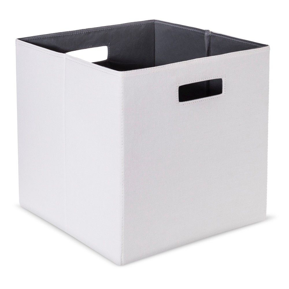 Fabric Cube Storage Bin 13 Threshold Brown Products Fabric intended for proportions 1000 X 1000