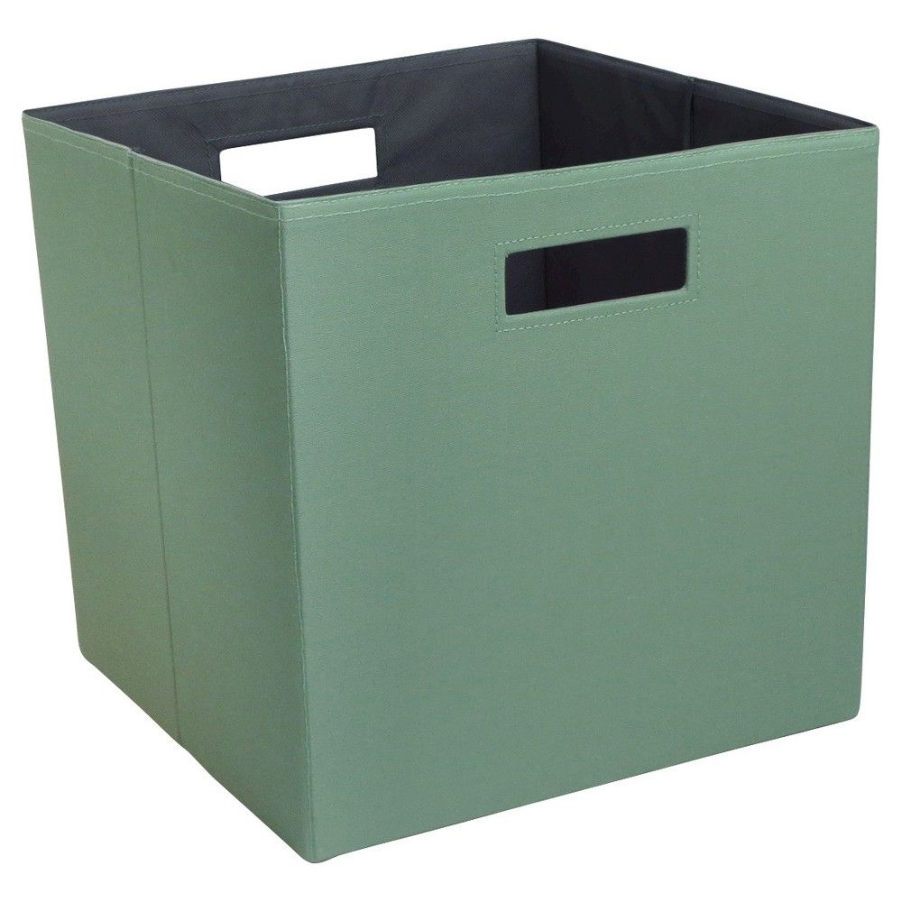 Fabric Cube Storage Bin 13 Threshold Green Fig Products in size 1000 X 1000