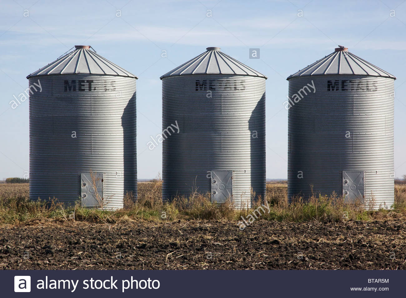 Farm Storage Bins Symmetrical And Identical Stock Photo 32199824 in proportions 1300 X 956