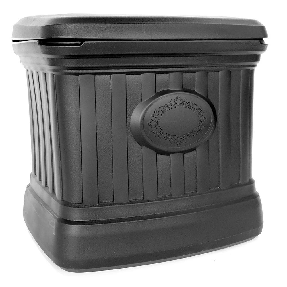 Fcmp Outdoor 5 Cu Ft Residential Sand And Salt Storage Bin In Black intended for measurements 1000 X 1000