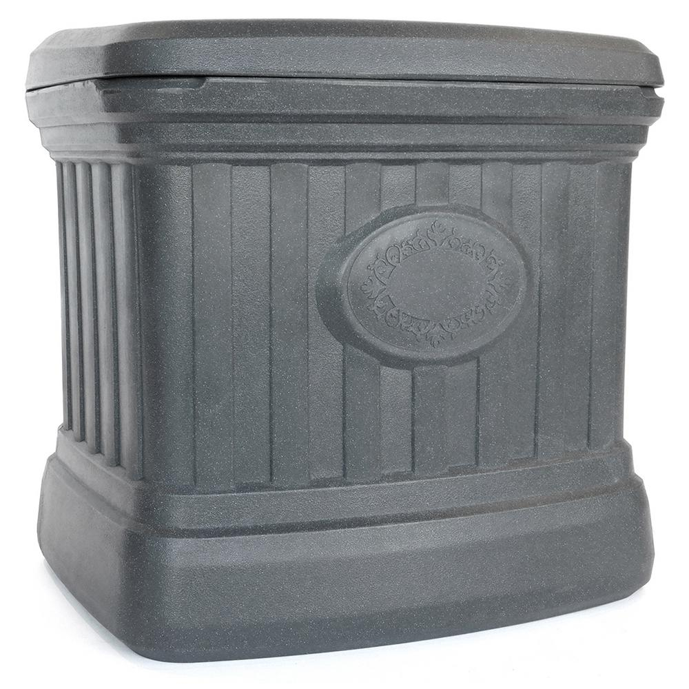 Fcmp Outdoor 5 Cu Ft Residential Sand And Salt Storage Bin In Granite Grey for proportions 1000 X 1000